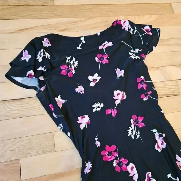 Vintage Lauren Ralph Lauren Floral Stretchy Dress - Picture 7 of 8
